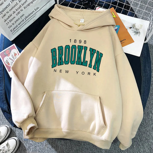 1898 Brooklyn New York Printed Hoodies